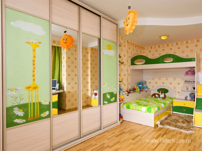 Детская комната со шкафом-купе